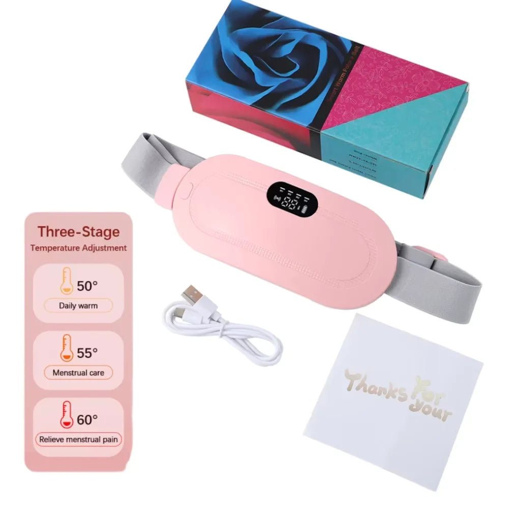 AGDOAD USB Menstrual Heating Pad With Abdominal Vibration Massager