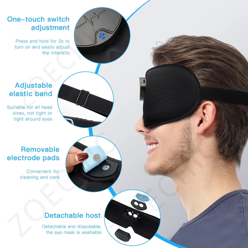 Smart EMS Head Massager Sleep Mask Migraine Relief