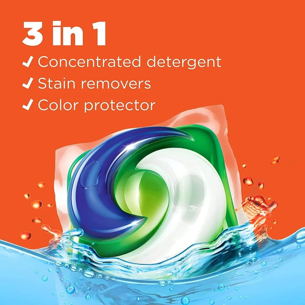 Fresh Scent Laundry Detergent Pods 3-In-1 Clean Capsules