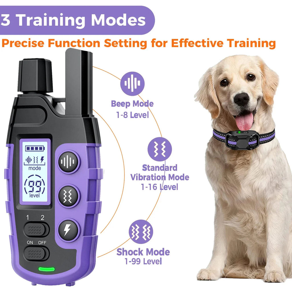 WXRPETH Dog Training Collar Remote Waterproof Shock Beep Vibration