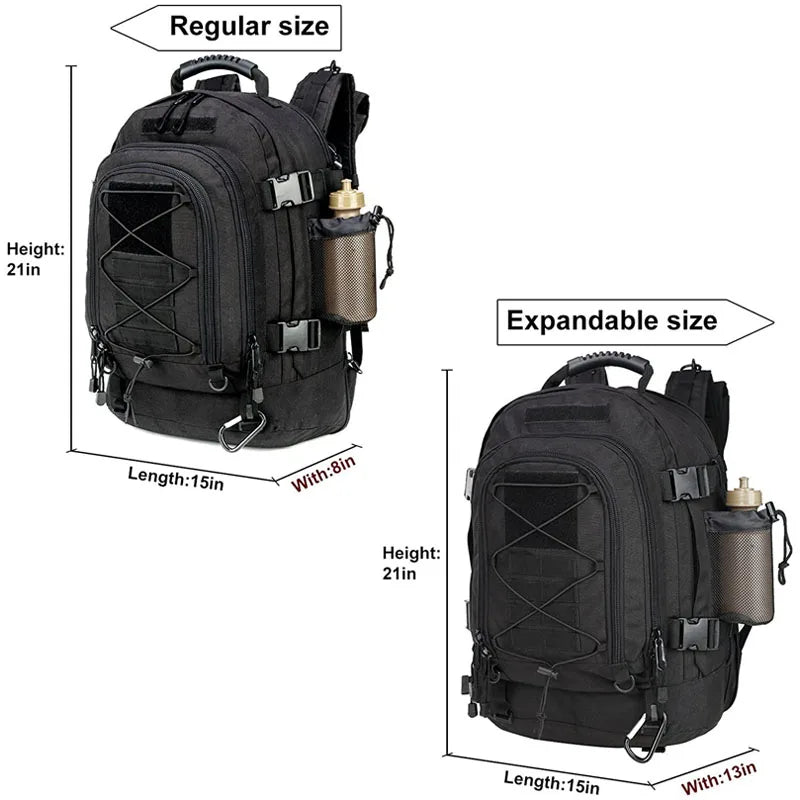 LQARMY Military Tactical Backpack Molle Rucksack for Outdoor