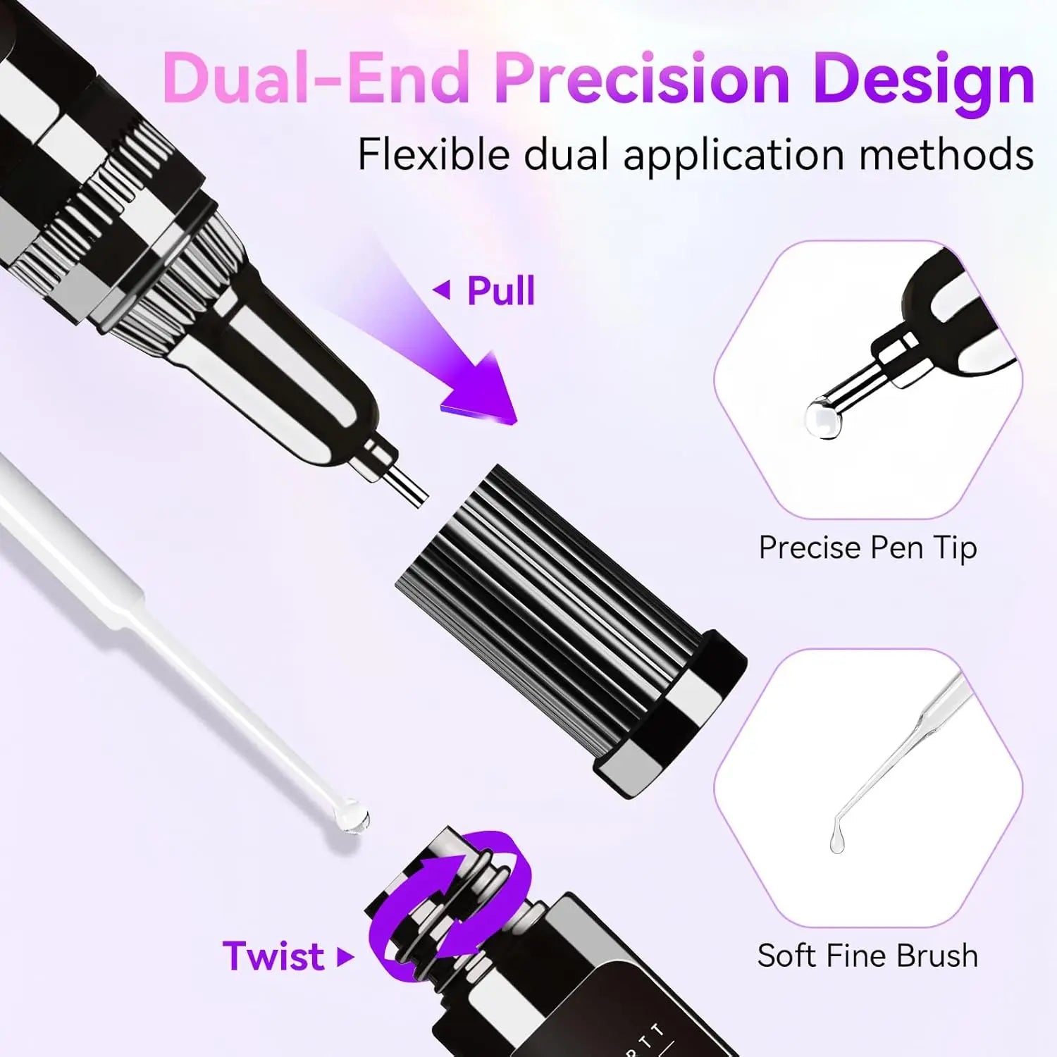 Makartt Nail Rhinestone Glue Gel With Brush Pen Tip Adhesive