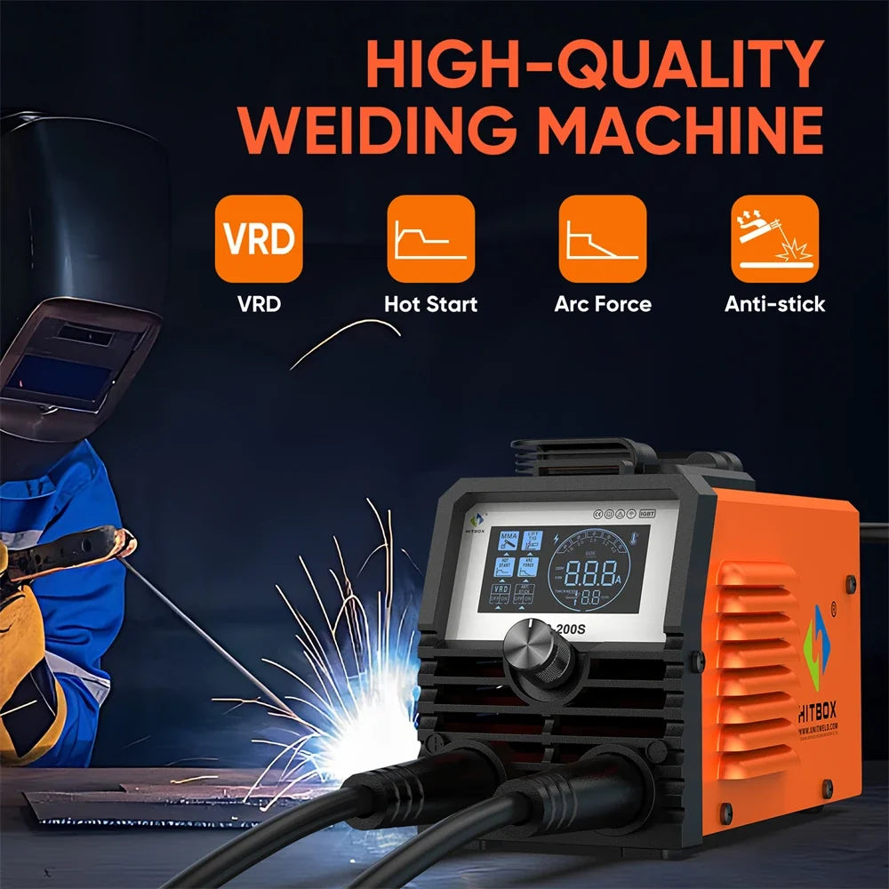 HITBOX ARC200S 2 in 1 Arc MMA TIG Inverter Welder