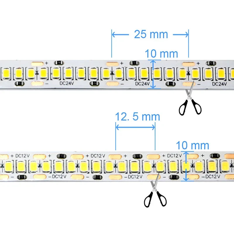 Dengsum SMD2835 LED Strip Flexible Cuttable DC12 To 24V