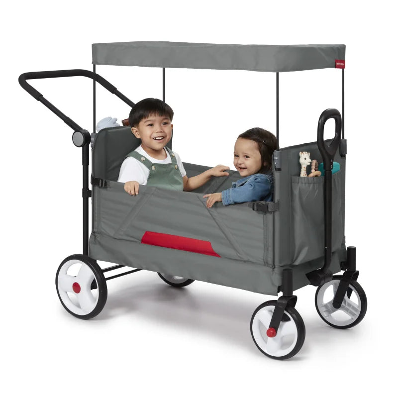 Radio Flyer Compass Kid And Cargo Stroll Wagon Folding