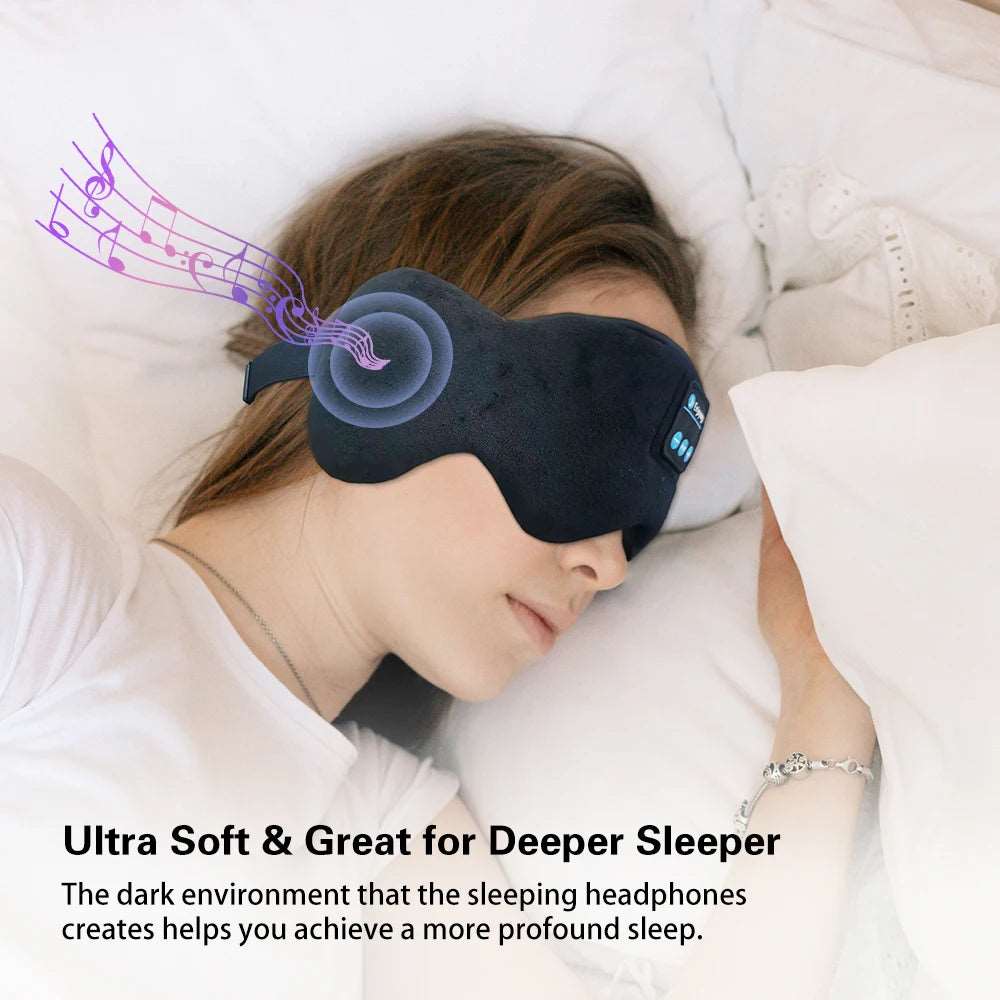 Bluetooth Sleeping Mask with Wireless Headphones