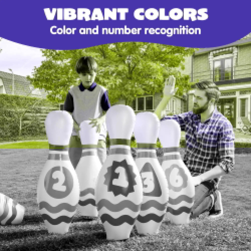 Joyfy Giant Inflatable Bowling Set For Kids And Adults