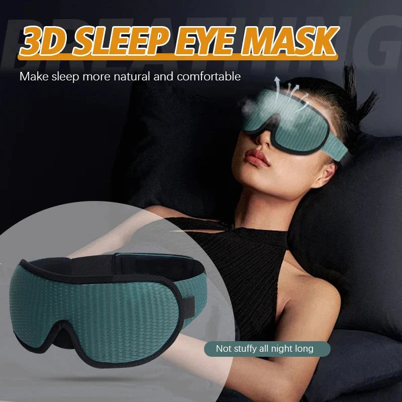 3D Eye Mask – Breathable Padded Sleep Mask with Adjustable Strap