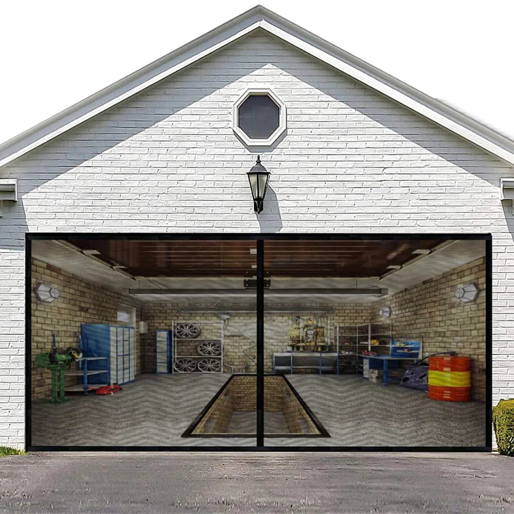Shunmaii Seamless Garage Door Mosquito Net Insect Screen