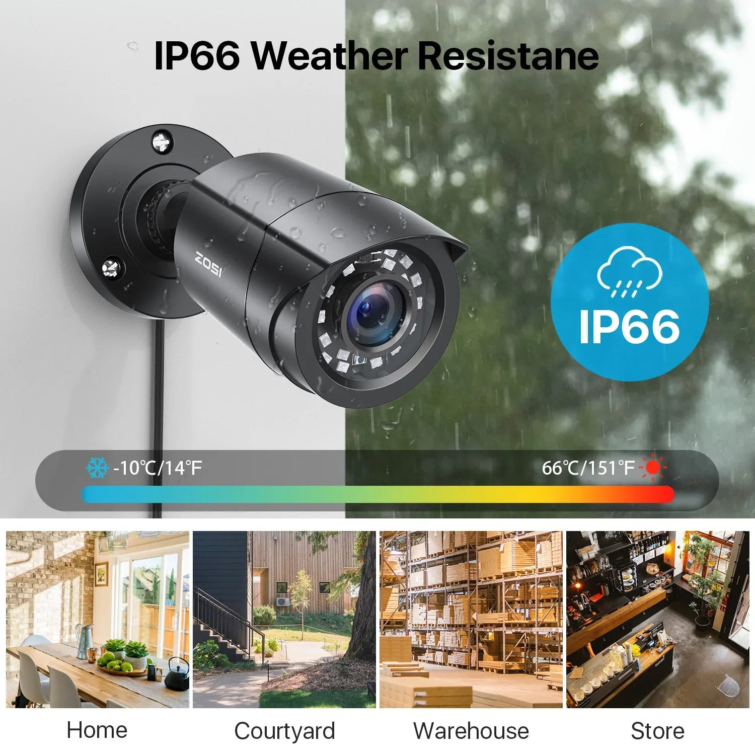 ZOSI 8-Channel AI Security Camera System With Human Vehicle Detection