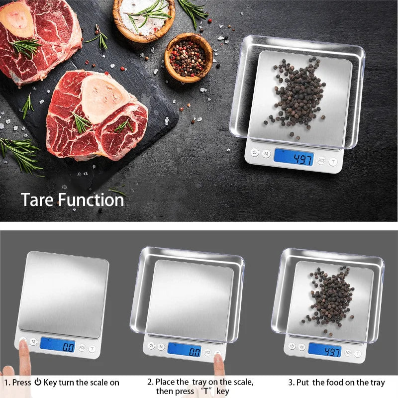 Digital Kitchen Scale With Tare Weight And Grams Ounces