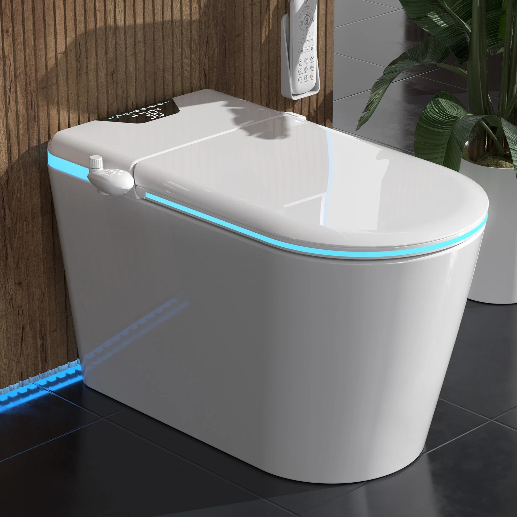 Wansid Nordic Smart Toilet With Bidet Auto Open Lid