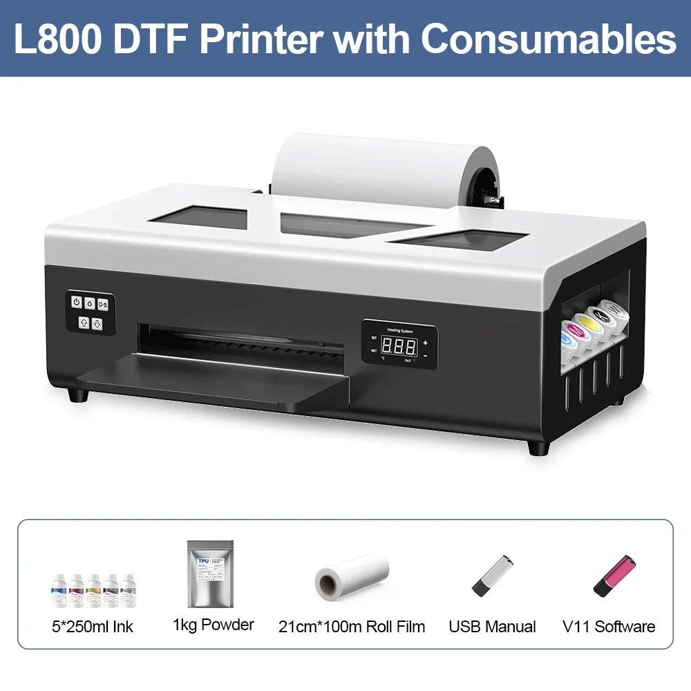 TOPPARTS DTF Printer Direct To Film Printing Machine For Clothes