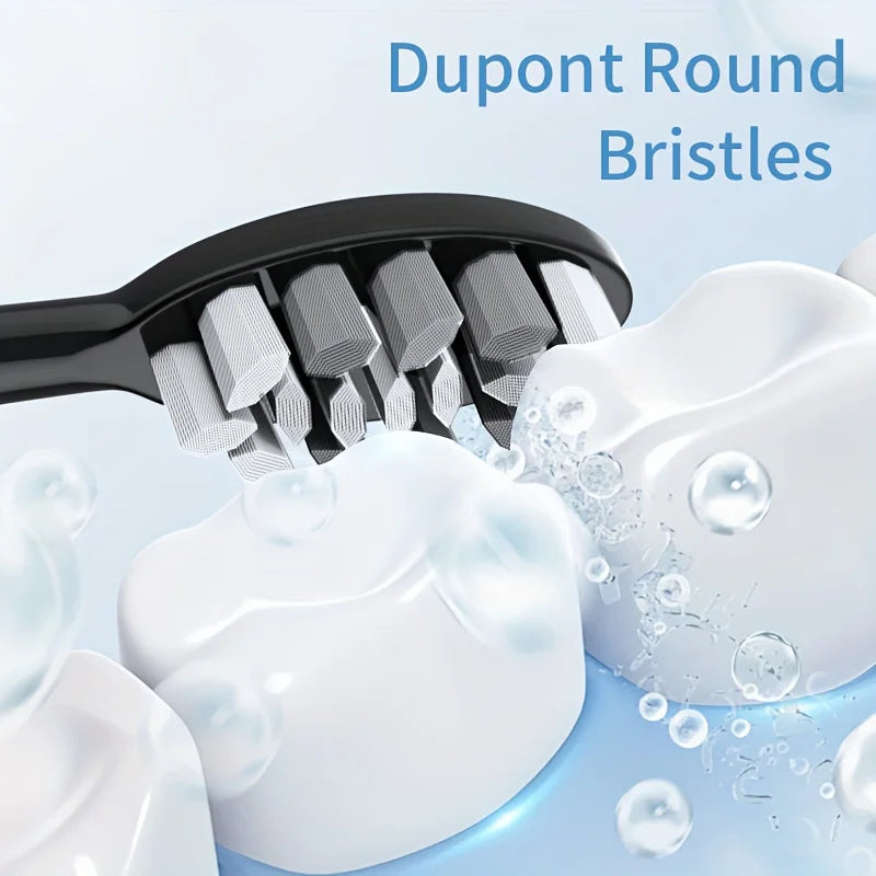 Electric Toothbrush Rotary With Timer Waterproof USB Rechargeable 10 Heads