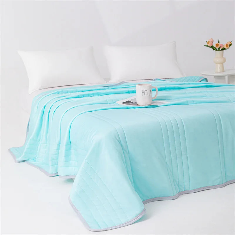 KDV Cooling Summer Blanket Lightweight Polyester Washable Breathable Comforter