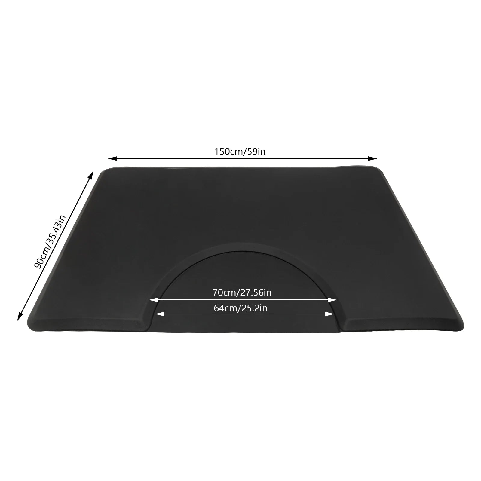 Barber Chair Mat Anti Slip Floor Pad for Hairdressers Ergonomic
