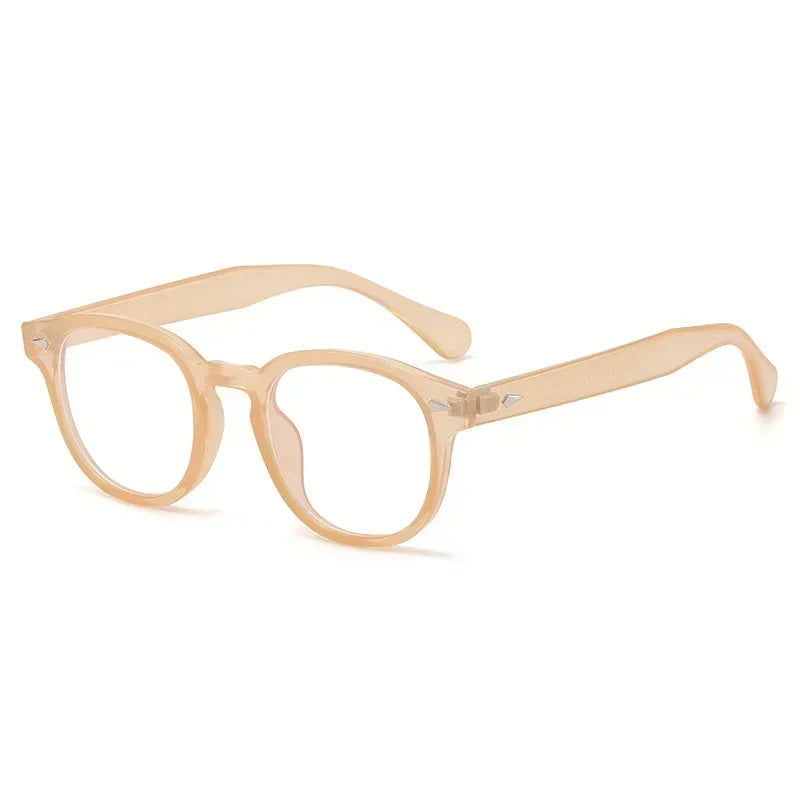 Retro Round Sunglasses Rivet Design UV400 Leopard Print
