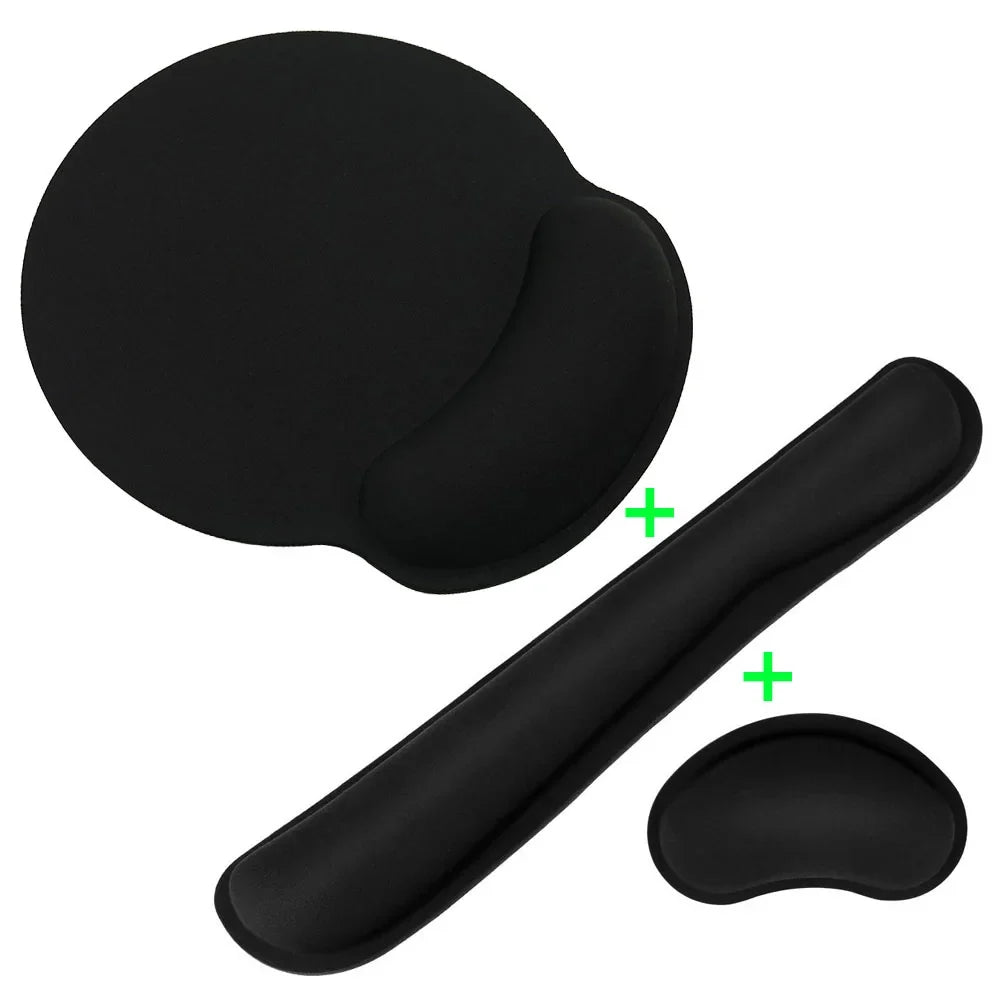 Ergonomic Mouse Pad with Wrist Rest – Non-Slip Base Mousepad for Office, Gaming, PC & Laptop