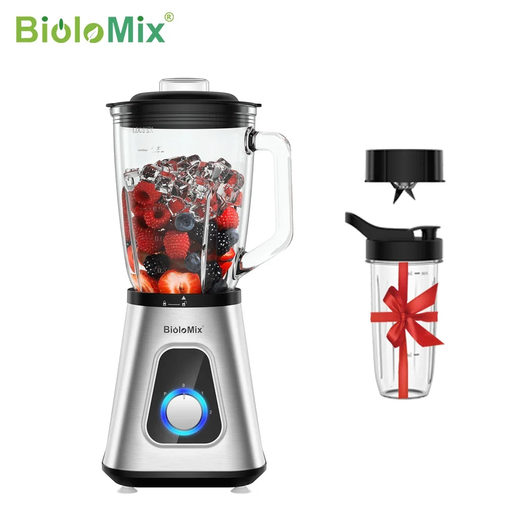 Biolomix 1300W Smoothie Blender For Frozen Fruit Drinks And Sauces