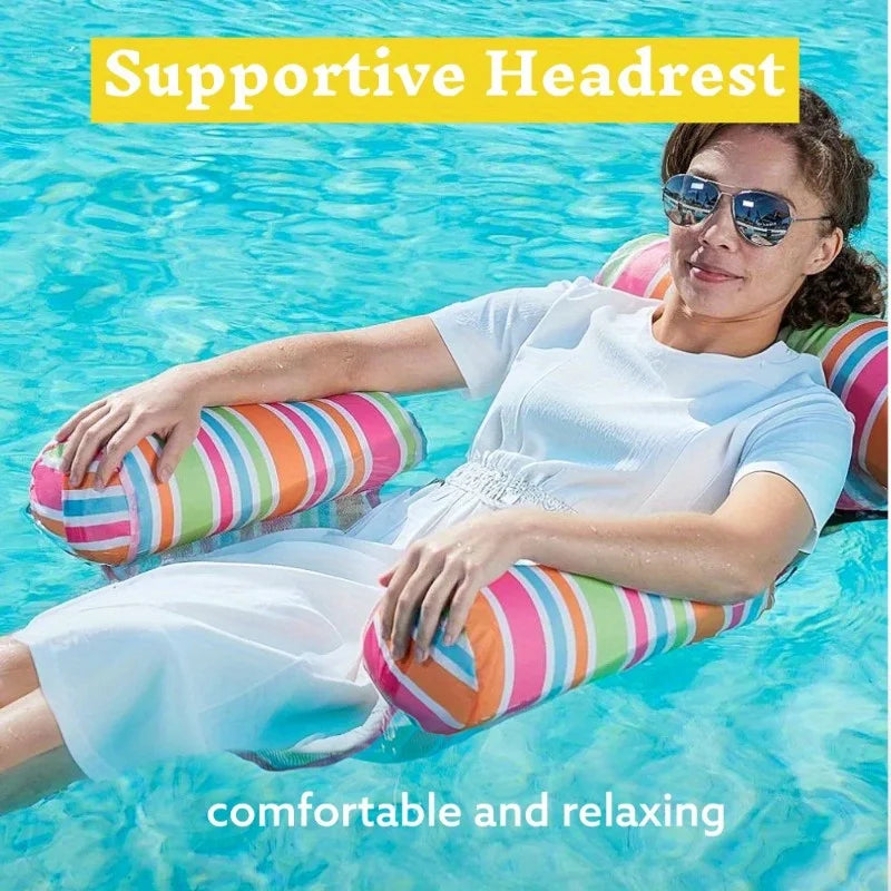Joyfy Inflatable Pool Loungers Hammock Chairs Set of 3
