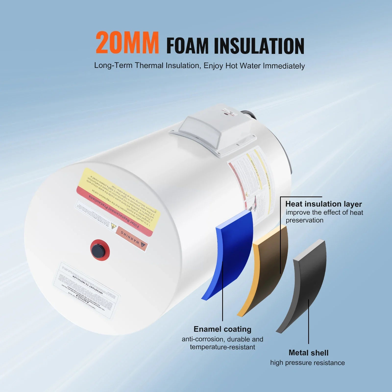 SucceBuy Electric Tankless Water Heater With LED Display
