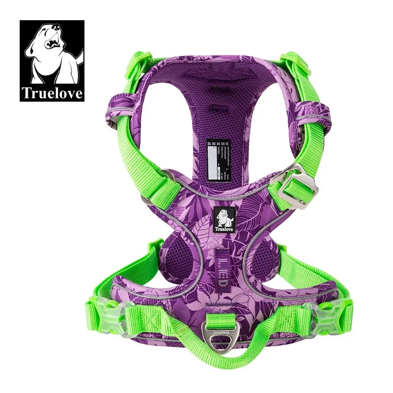 TRUELOVEB Reflective Quick Release Explosionproof Dog Harness