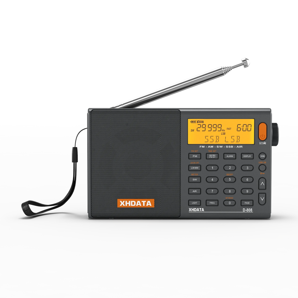 NNEOBA Full Band AM/FM/SW/MW Radio Receiver Grey