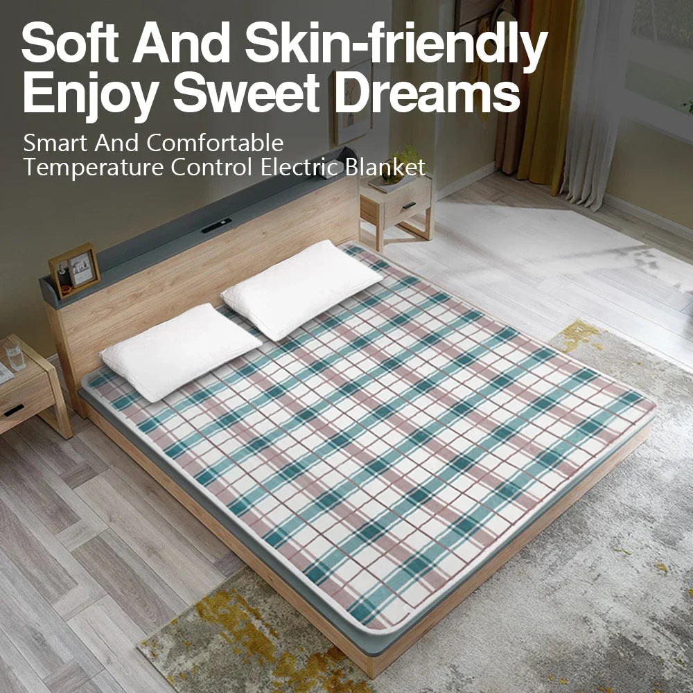 Electric Blanket with Adjustable Heat for Winter Comfort