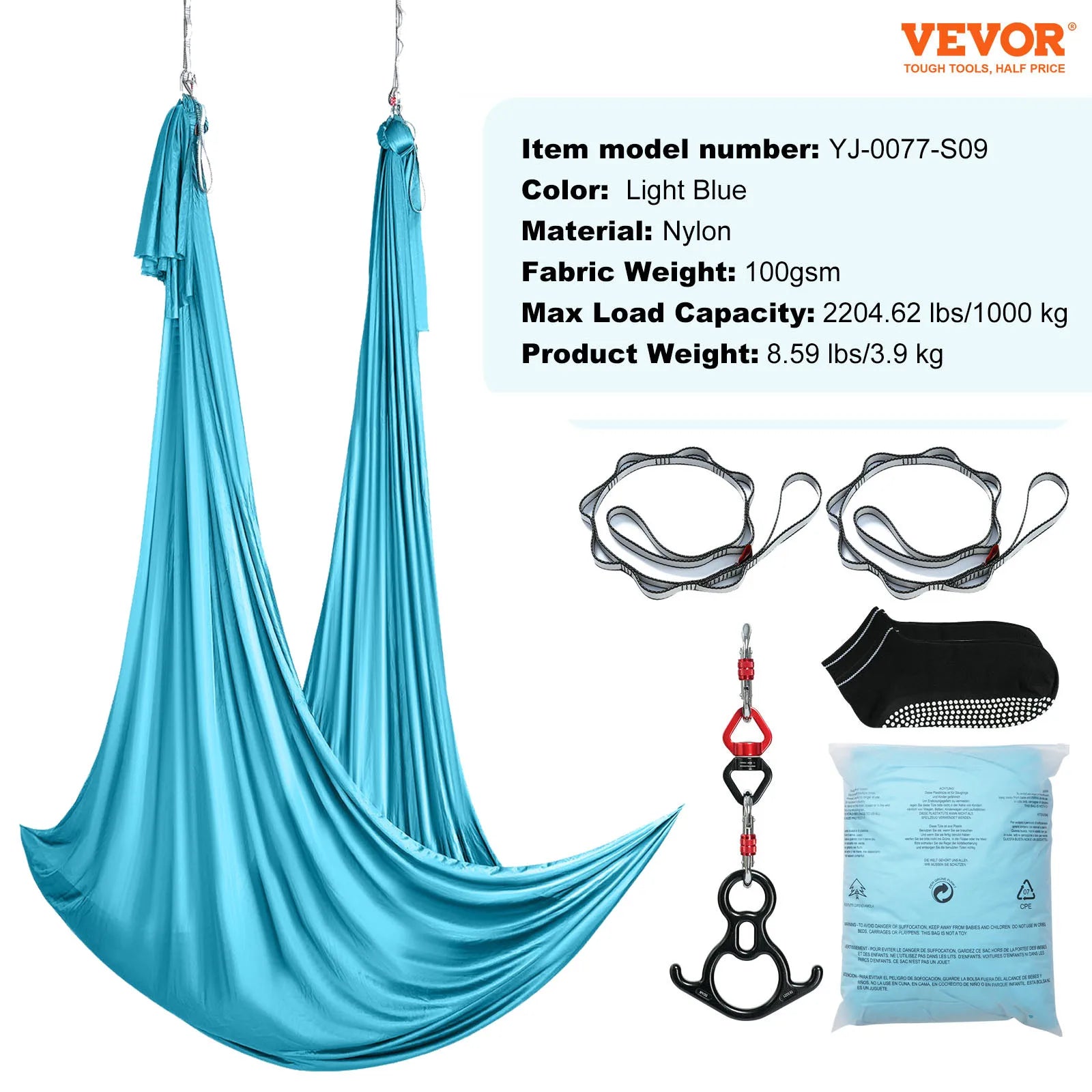VEVOR SucceBuy Aerial Yoga Hammock Starter Kit For All Levels Fitness