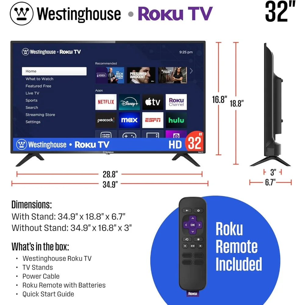 Westinghouse Roku Smart TV With WiFi And Mobile App