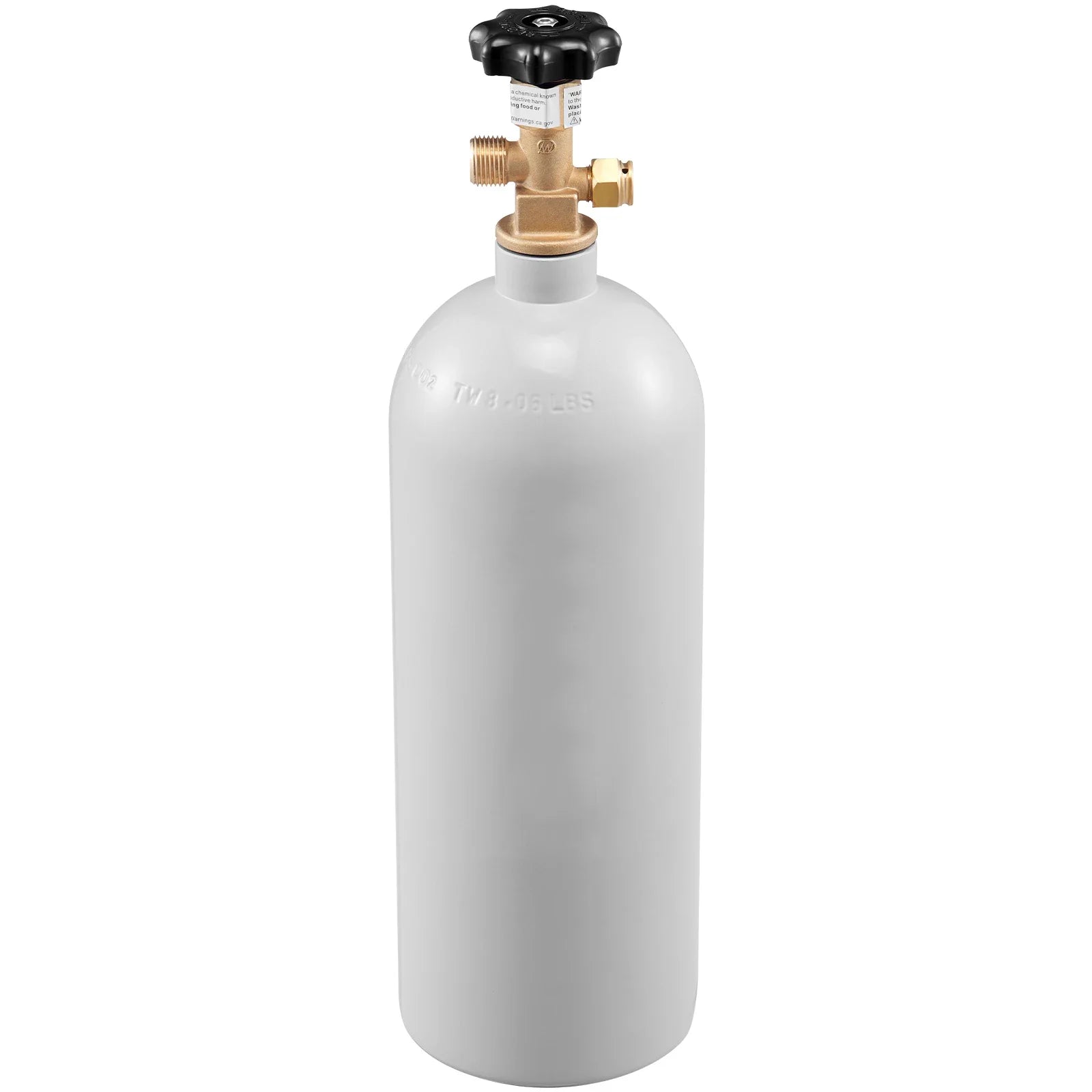 VEVOR CO2 Tank Aluminum Gas Cylinder CGA320 Valve Spray Coating