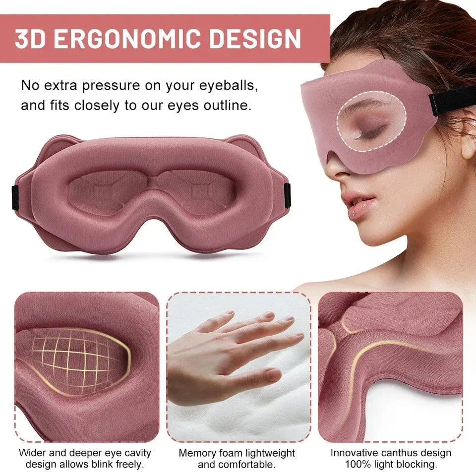 3D Contoured Sleep Mask