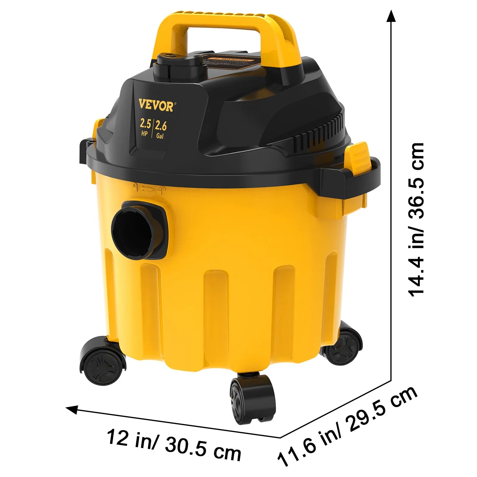 SucceBuy Wet Dry Vacuum 2.5 Peak HP 3-in-1 Shop Vacuum