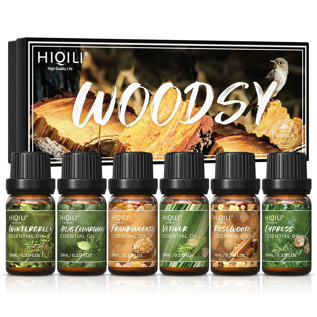 HIQILIE Woody Fragrance Oils Set For Diffusers Candles And DIY