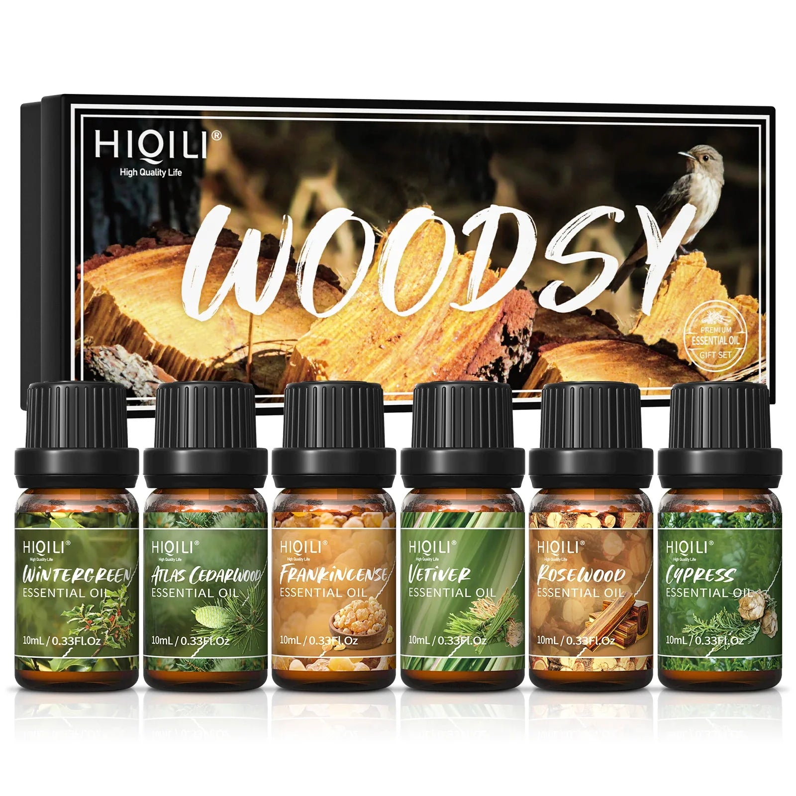 HIQILIE Woody Fragrance Oils Set For Diffusers Candles And DIY