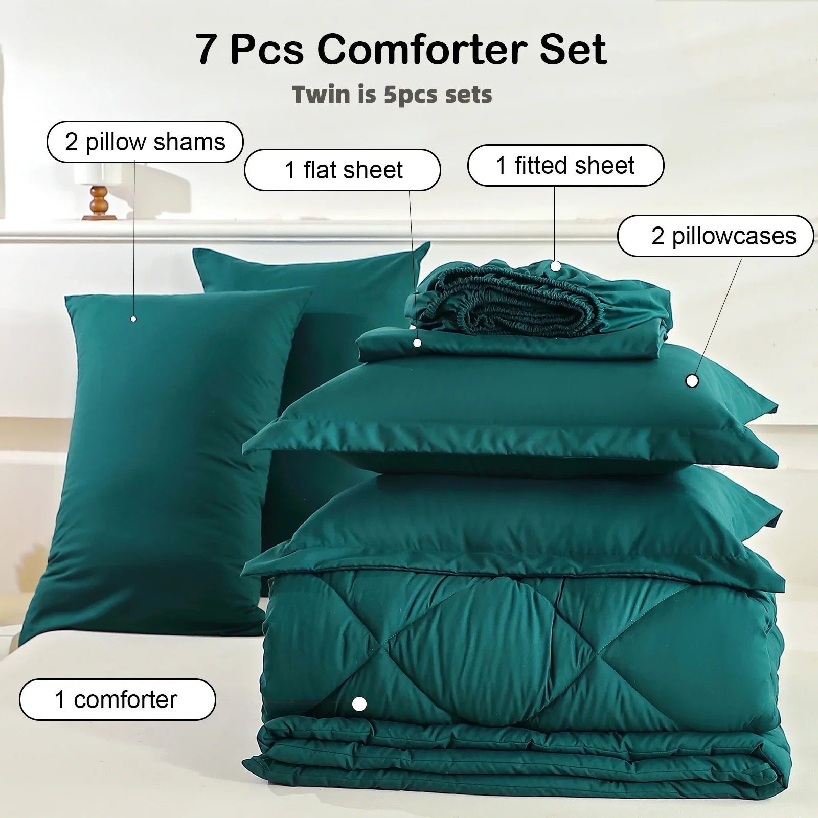 EasYum Bedding Sets 5 To 7 Piece Comforter Sheet Pillowcases