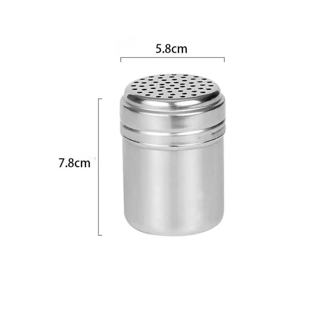Stainless Steel Spice Jar With Rotating Cover Salt Sugar Shaker