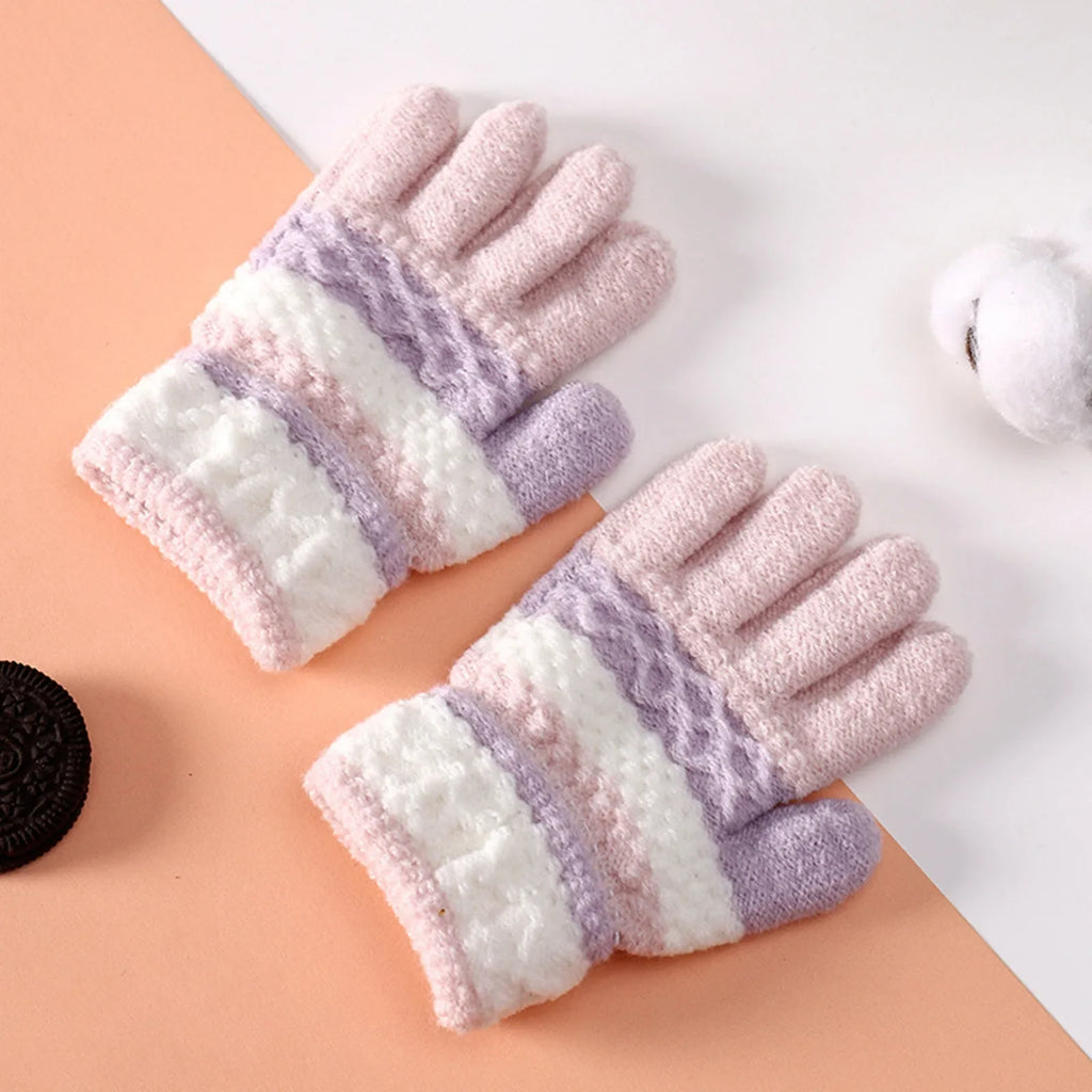 Kids Winter Gloves For Boys And Girls Full-Finger Mittens