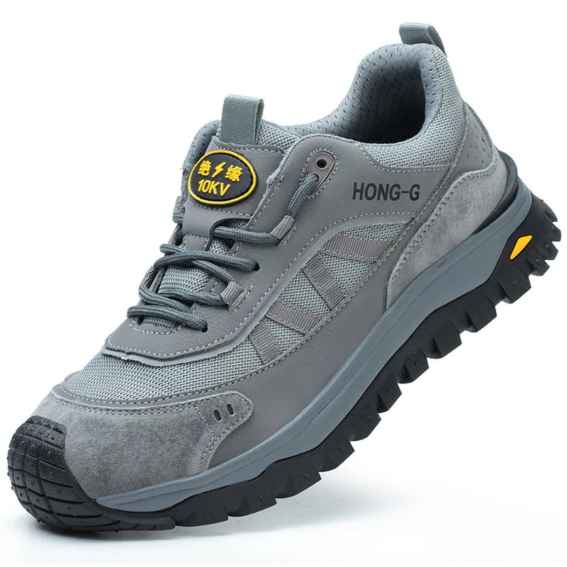 Iairay Insulated Safety Shoes Plastic Toe Cap For Men