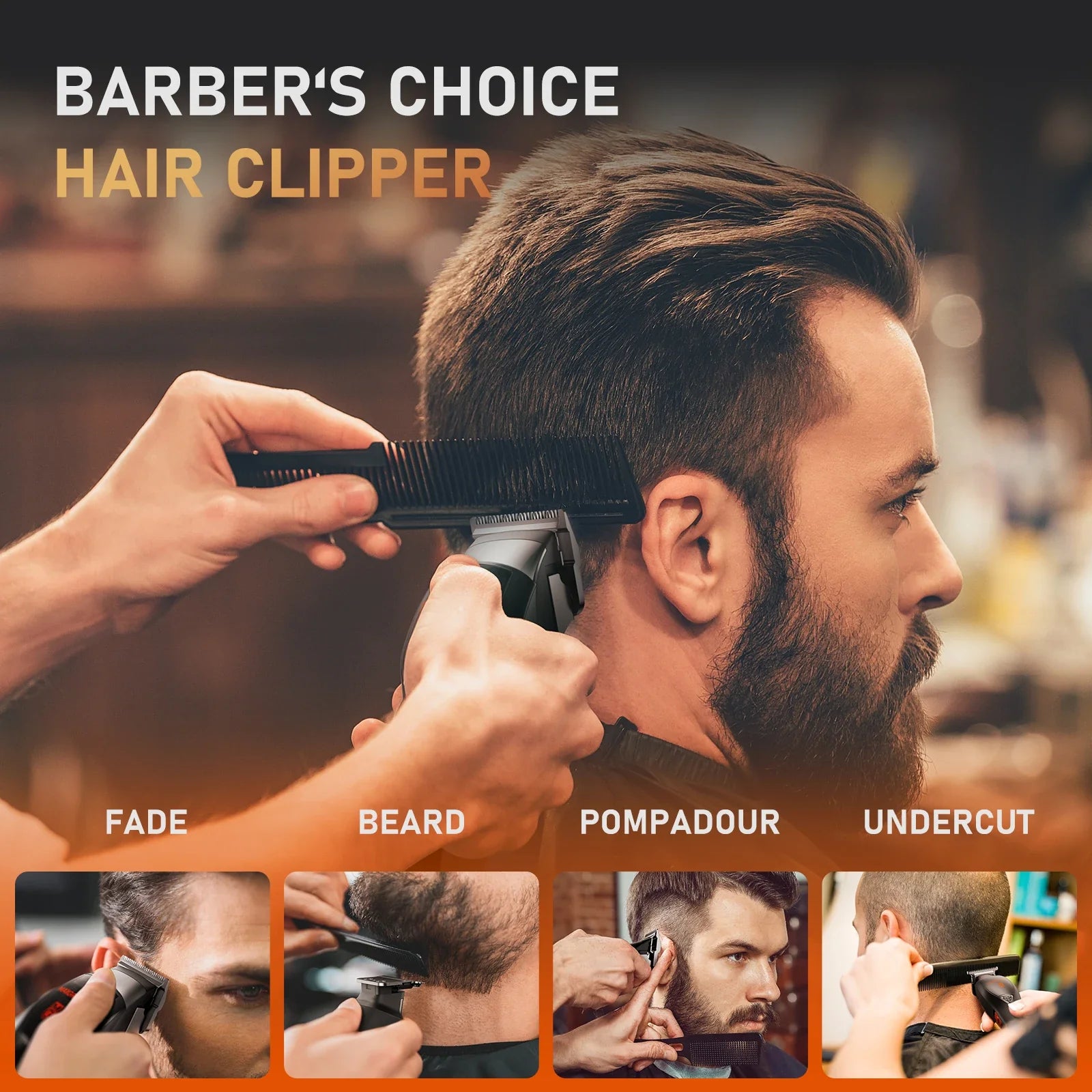 MAXGROOM Professional Hair Clippers For Men Premium Home Kit Cordless
