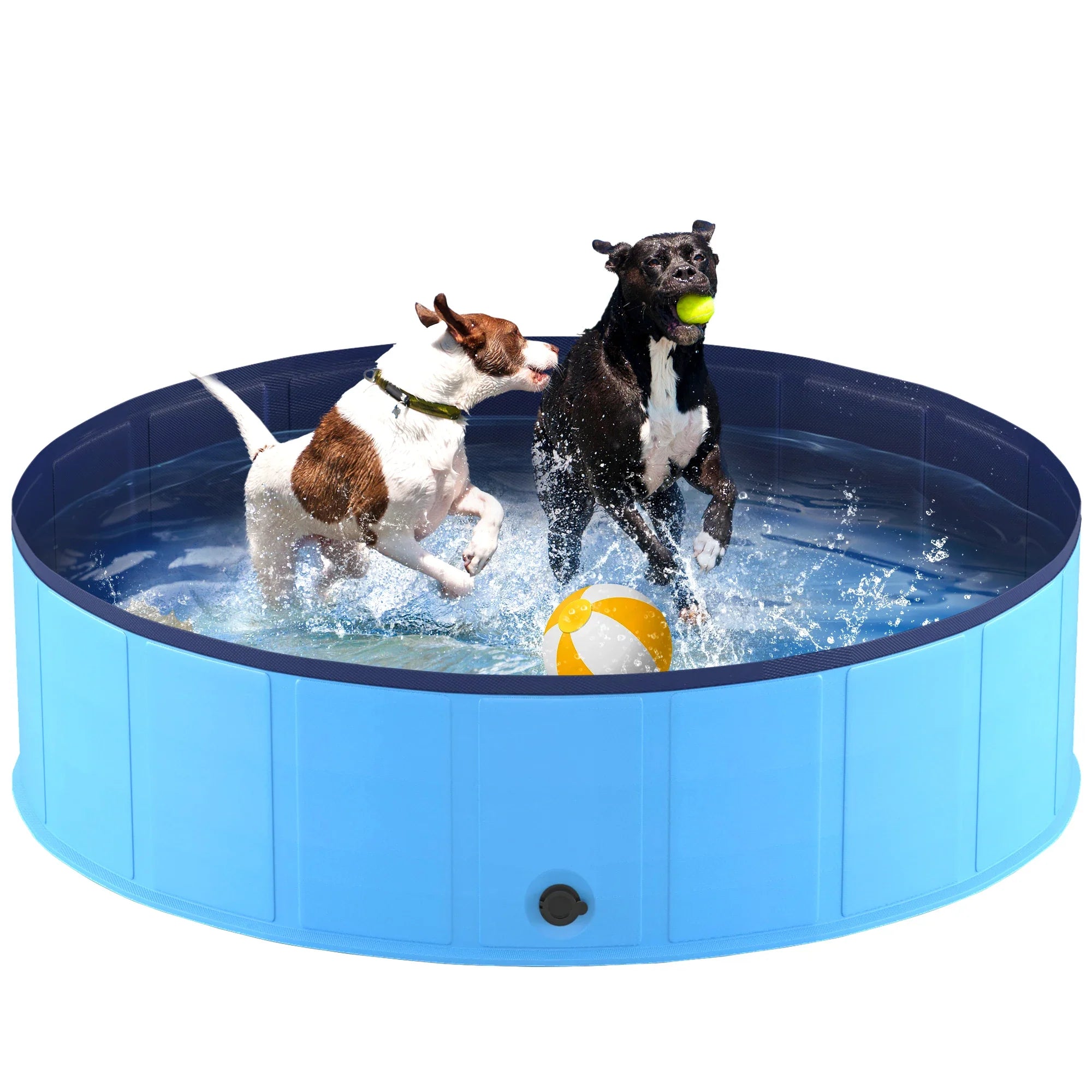 Portable Foldable Dog Pool For Pets Anti Slip Bath Tub