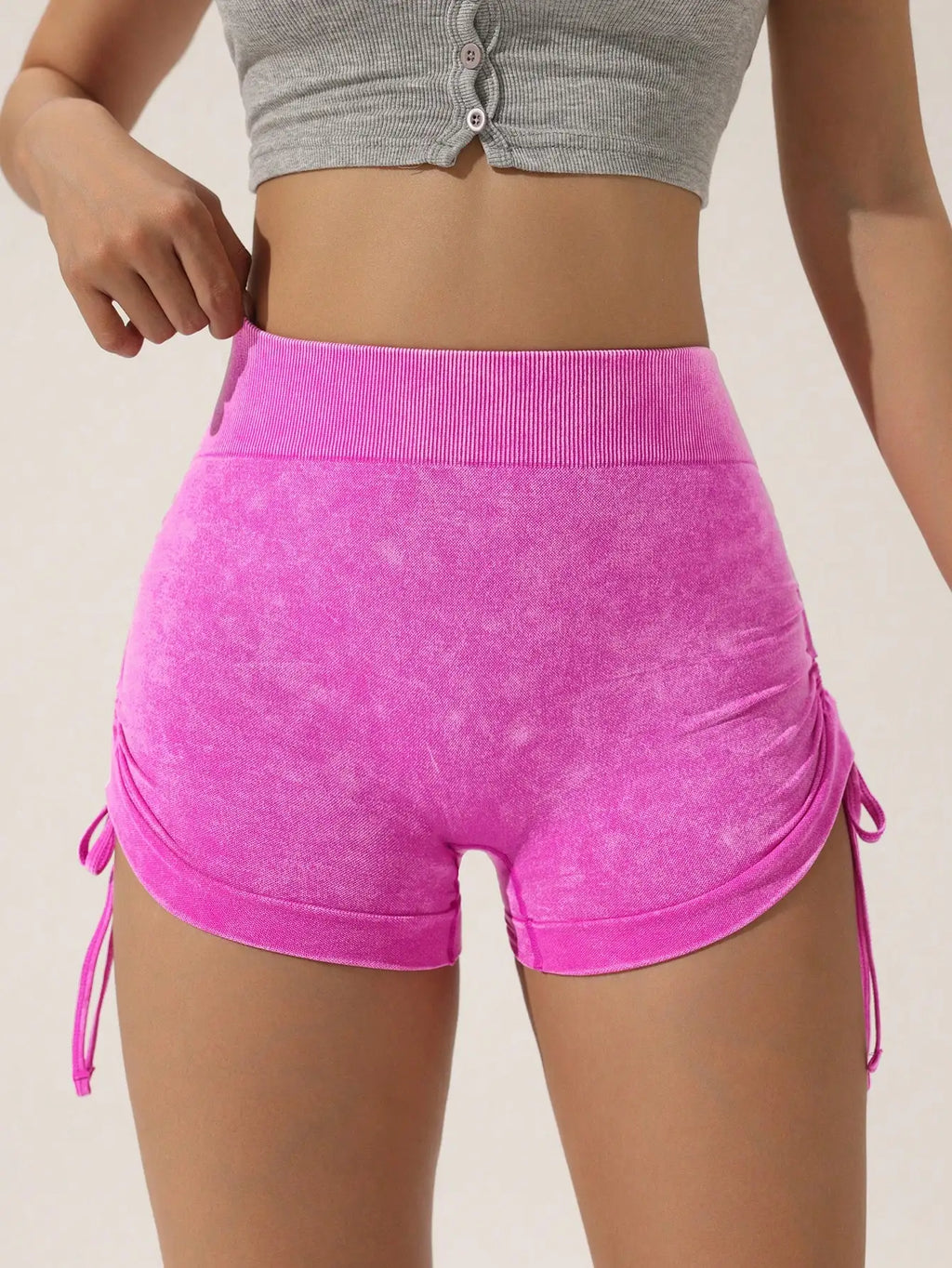 MatteFit Peach Lift Euro Style Women's Yoga Shorts