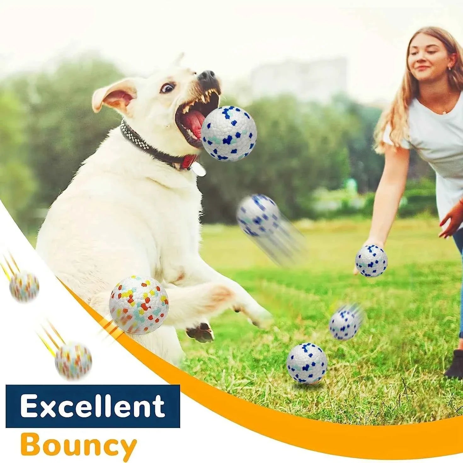 Durable Chew Ball Dog Toy – Interactive Teeth Cleaning Ball