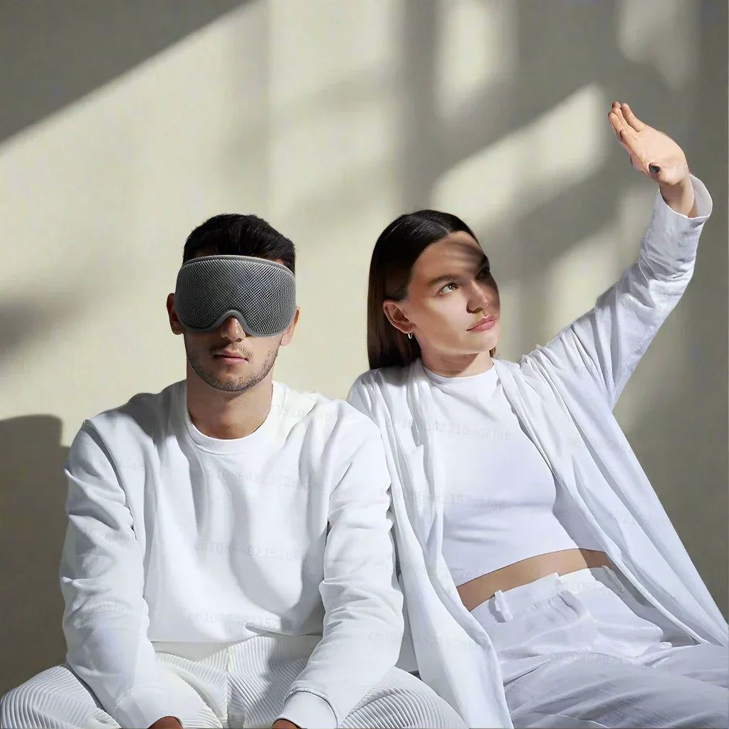 3D Eye Sleep Mask - 100% Blackout Adjustable Eye Cover