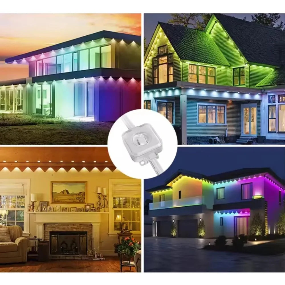 MIMIRGB Outdoor LED String Lights IP67 Waterproof With App Control