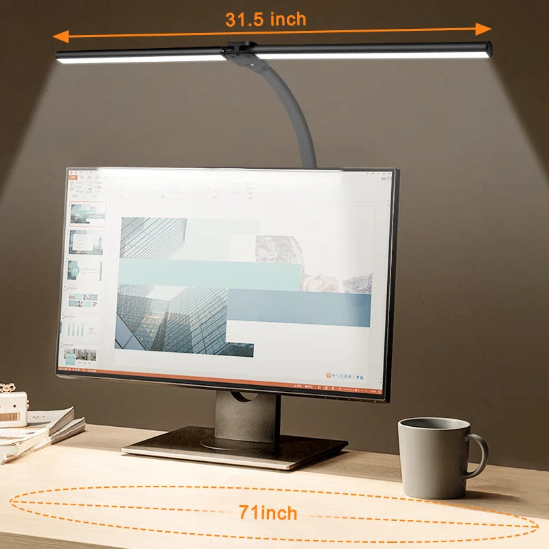 LAOPAO Double Head LED Desk Lamp With 5 Lighting Modes