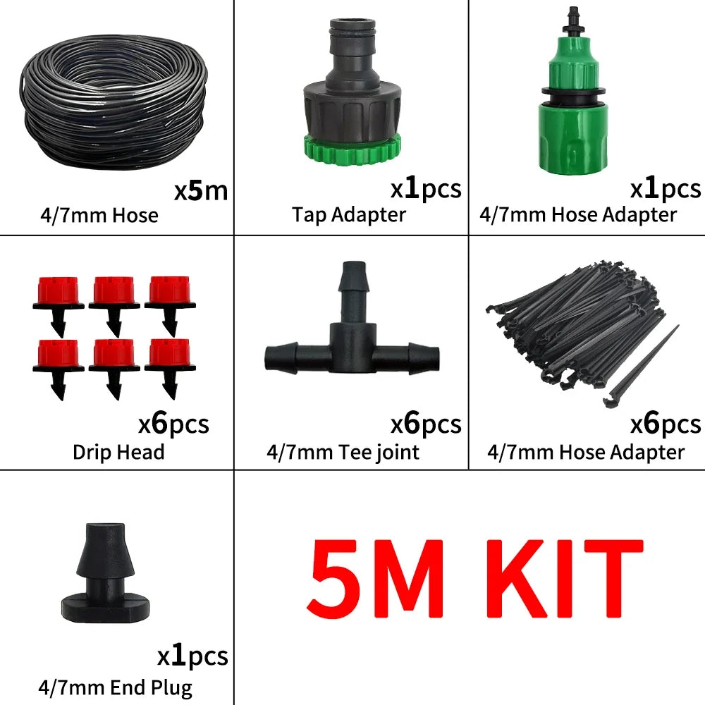 Micro Drip Irrigation System Portable Automatic Watering Kit