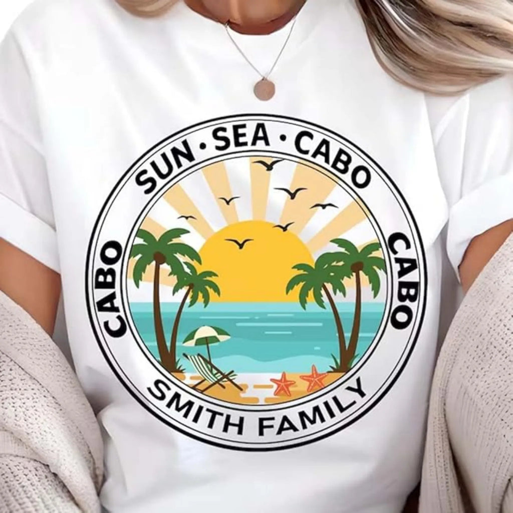 Personalized Summer Vacation Shirt For Family Cruise Graphic Tee