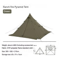 Naturehike Ultralight Camping Tent Chimney Window Teepee Pyramid