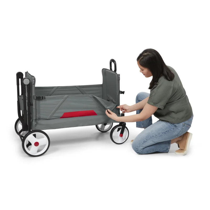 Radio Flyer Compass Kid And Cargo Stroll Wagon Folding